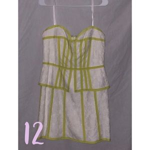 Strapless Lace Cocktail Dress